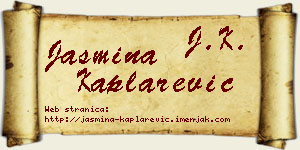 Jasmina Kaplarević vizit kartica